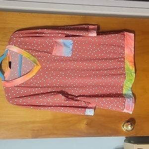 2xl Bright Blumin 3 quarter length sleeves top